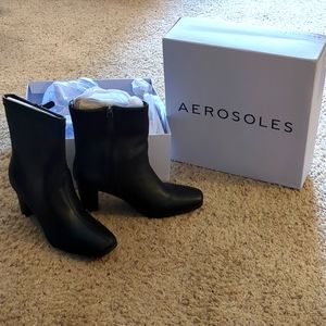 Aerosoles Black Calf Boots - Size 8.5